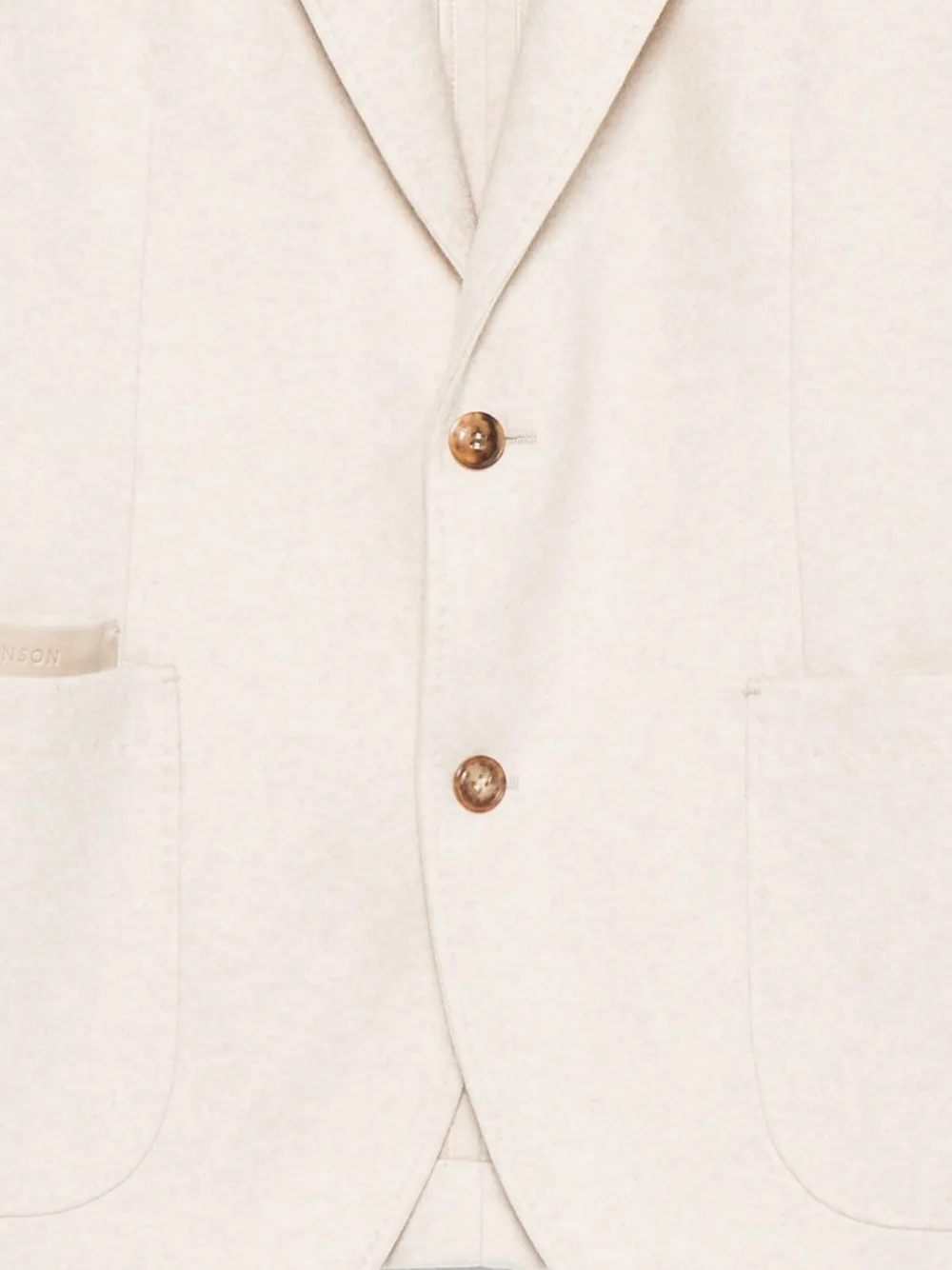 Brett Johnson Notched-lapel Single-breasted Blazer In Neutral