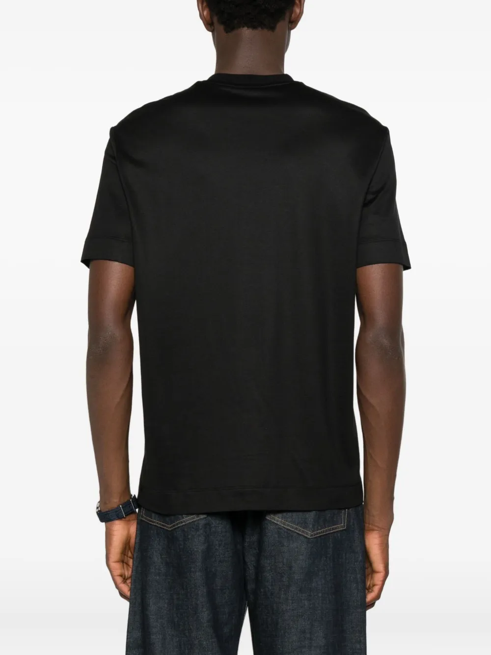 Emporio Armani T-shirt met borduurwerk Zwart