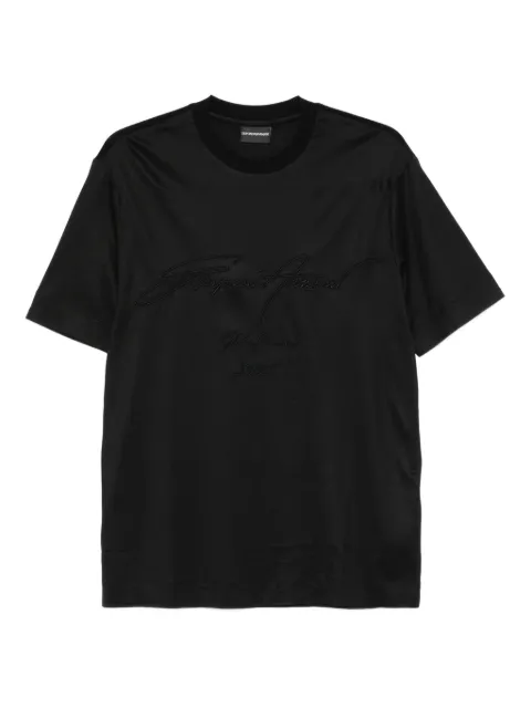 Emporio Armani embroidered t-shirt