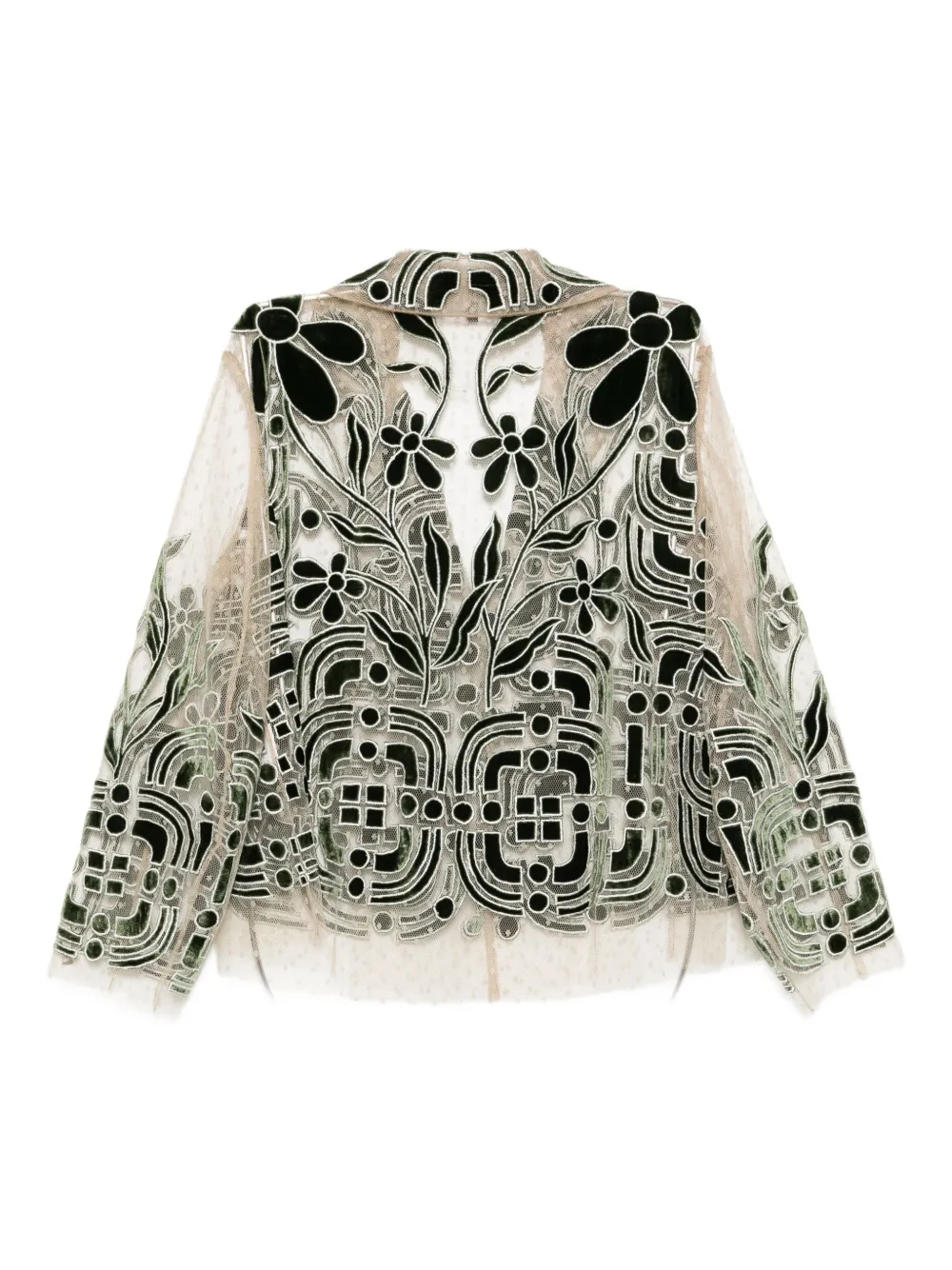 Biyan floral lace shirt - Beige