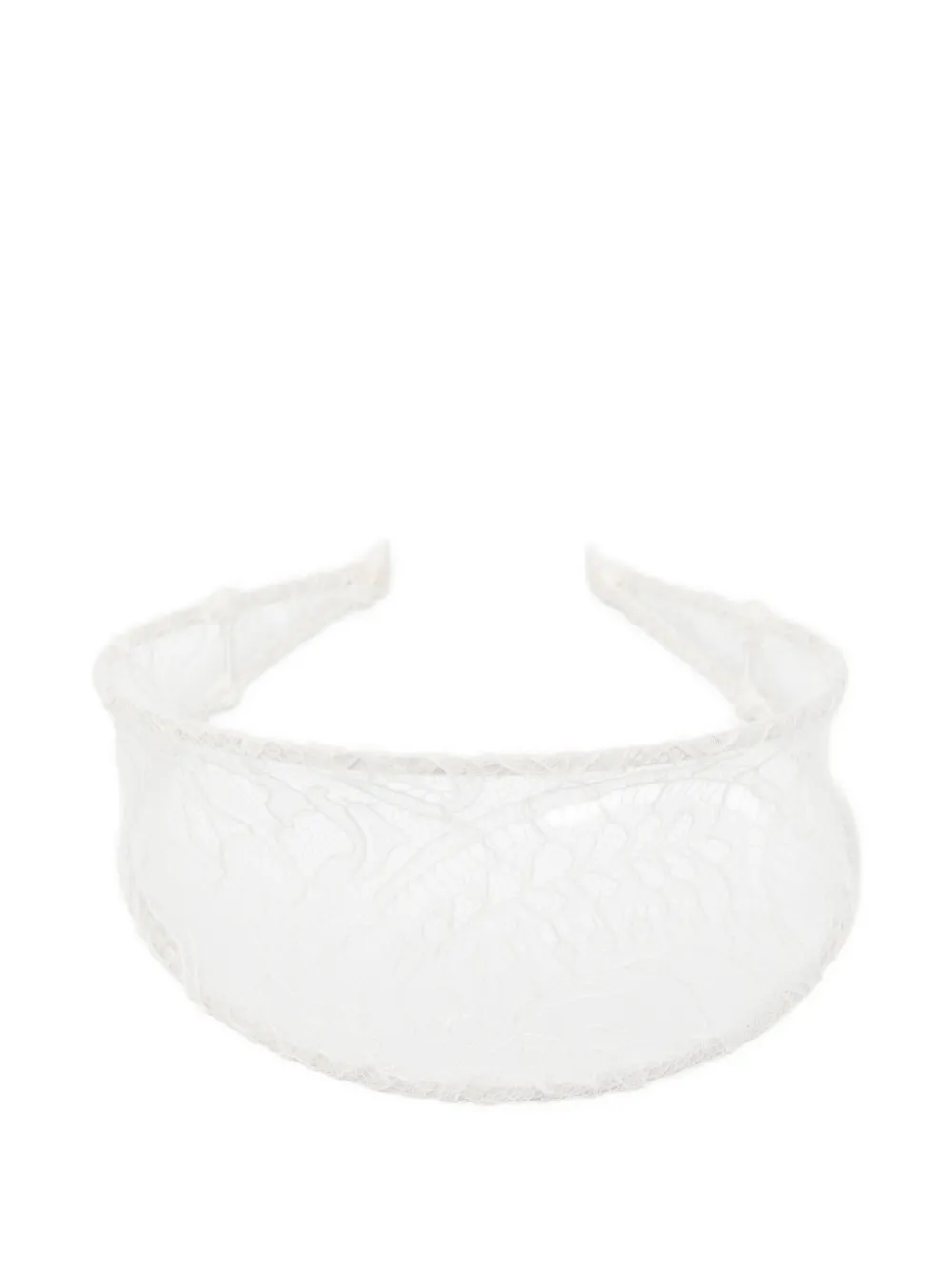 Jennifer Behr Floral-lace Headband In White