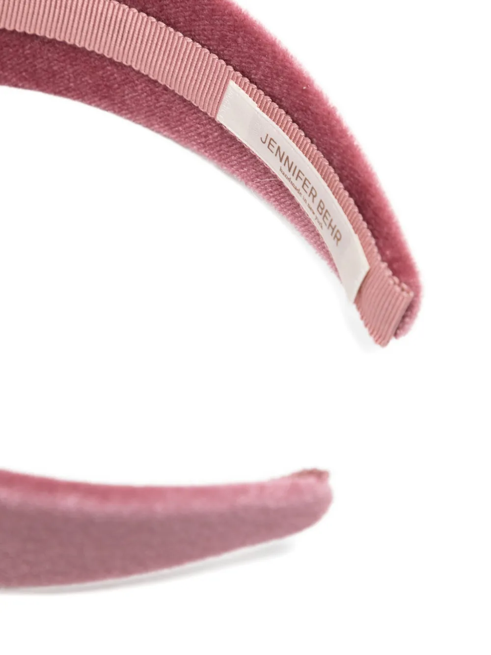 Jennifer Behr Floral-appliqué Velvet Headband In Pink