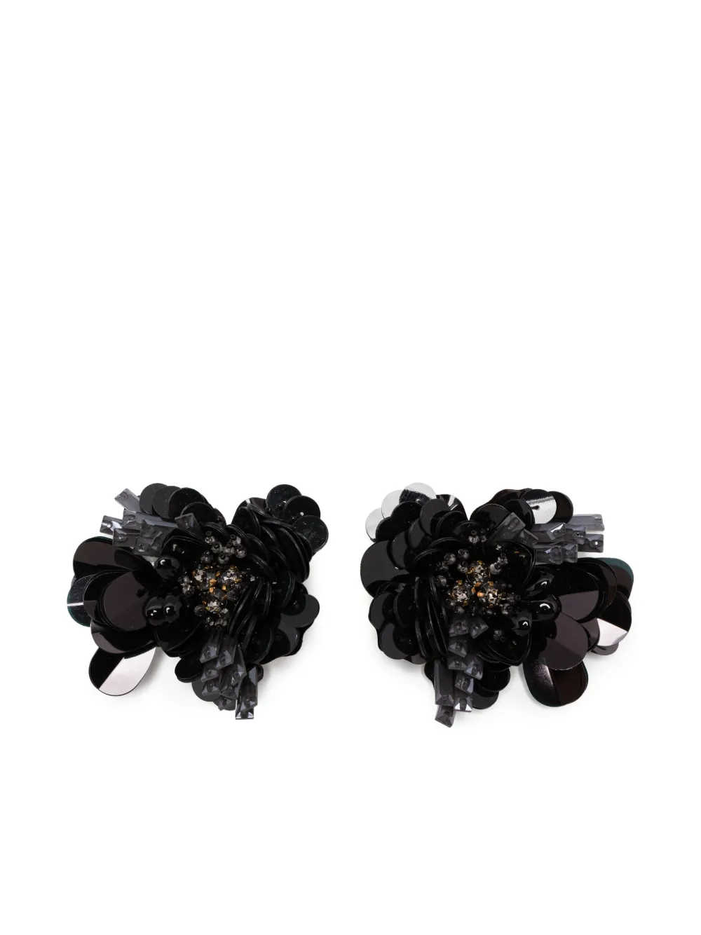 Biyan boucles d'oreilles à sequins | noir | Image 1