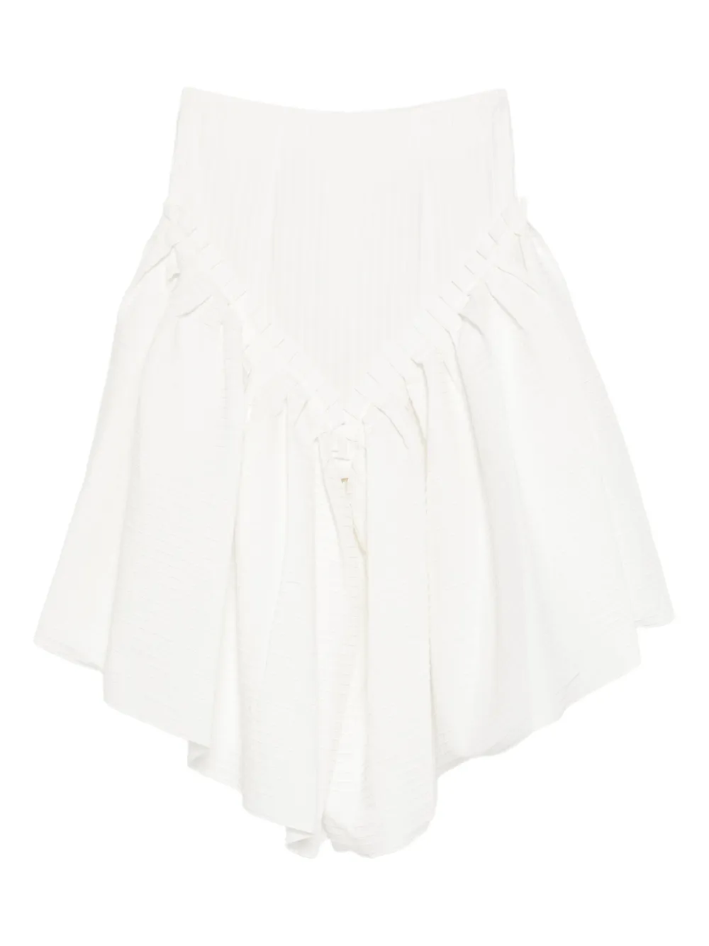 RÓISÍN PIERCE falda con dobladillo asimétrico | blanco | Image 1
