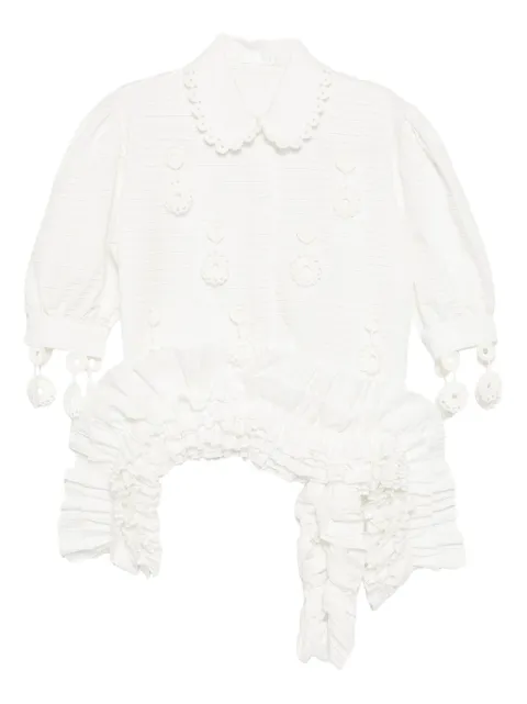 RÓISÍN PIERCE blusa con detalles florales