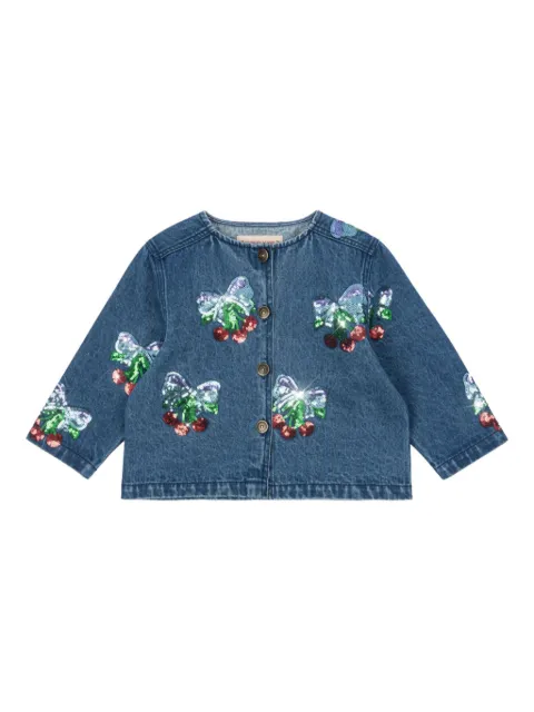 Konges Sløjd sequin-embellished top