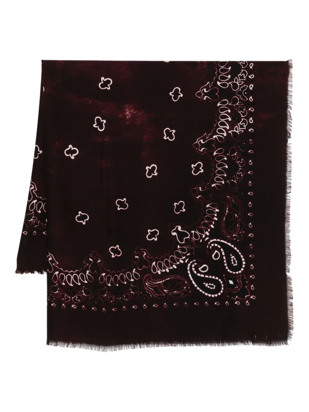 Destin frayed-trim scarf | Red | Image 1