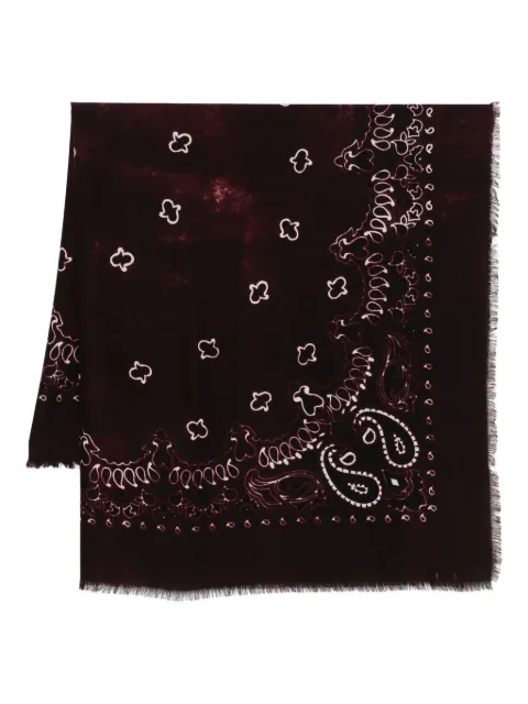 Destin frayed-trim scarf
