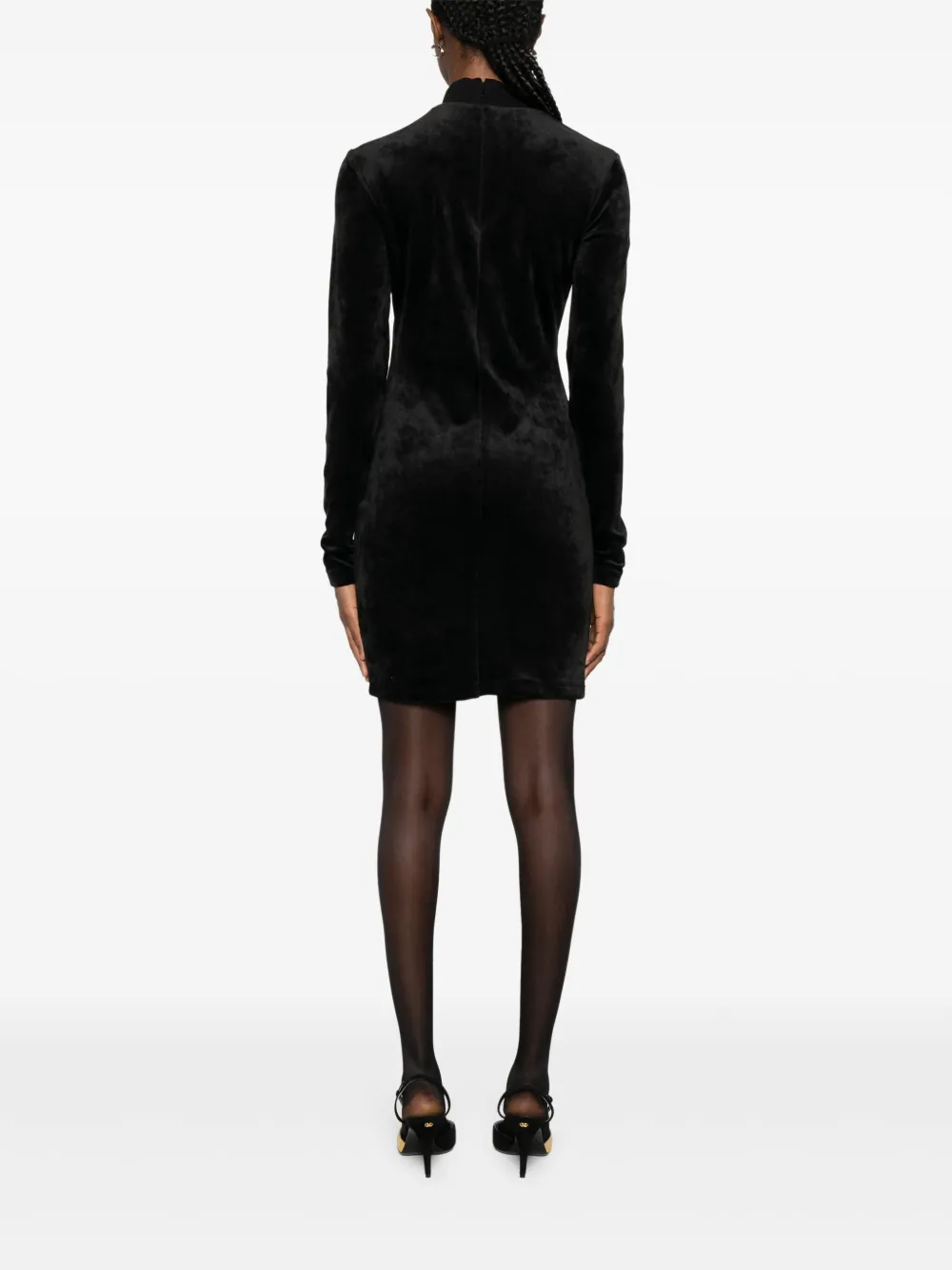 Versace Jeans Couture Uitgesneden mini-jurk Zwart