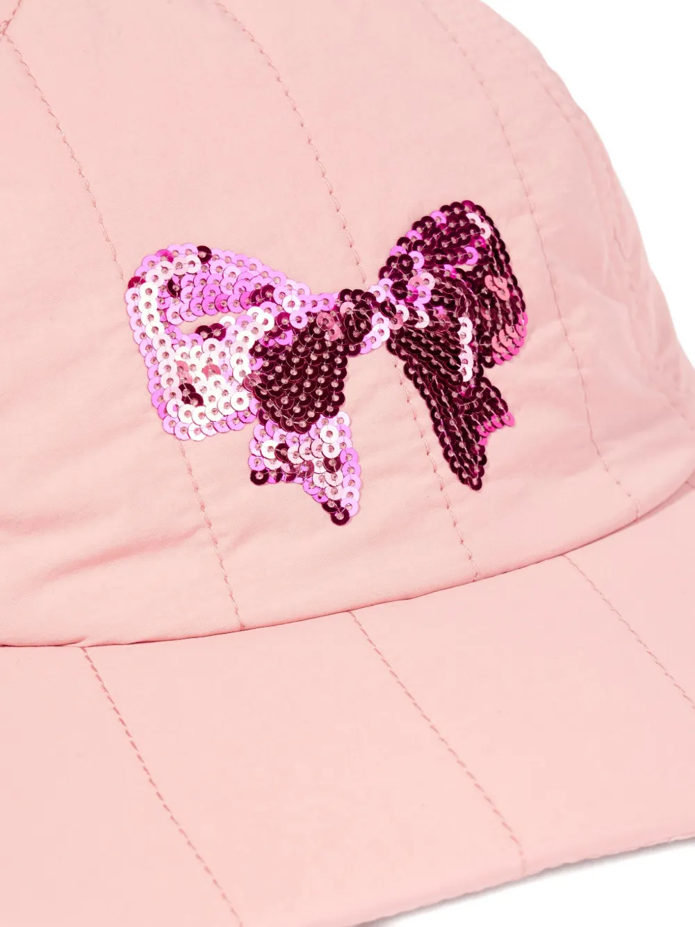 Konges Sløjd Quilted Bow Hat In Pink