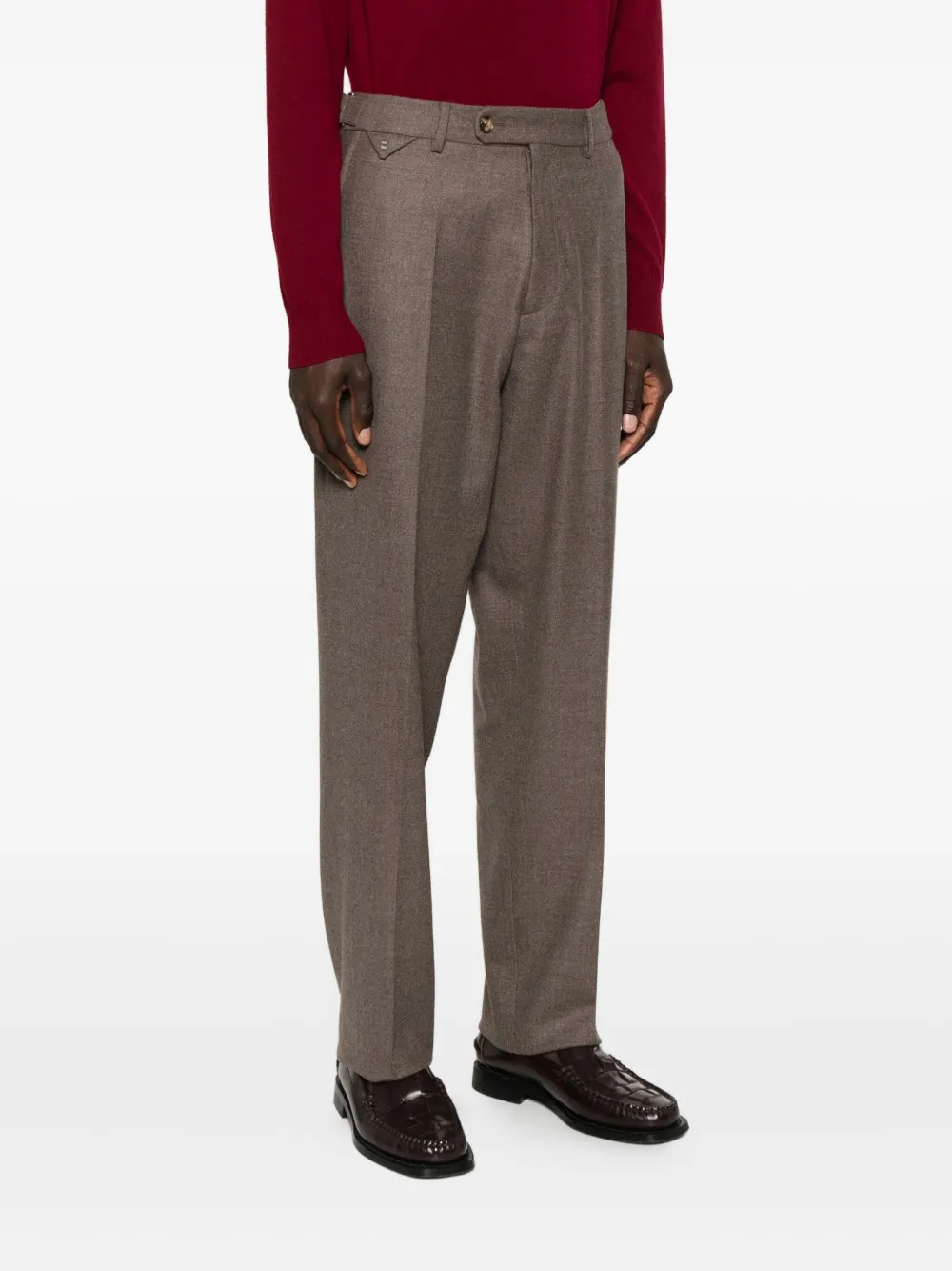 Brett Johnson Pleated Trousers In Multi
