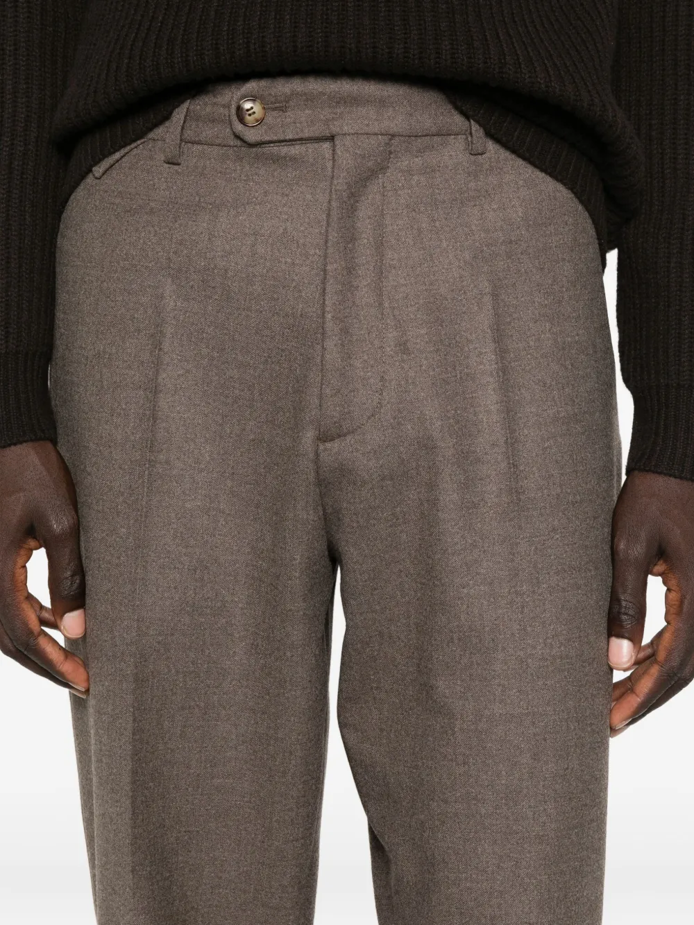Brett Johnson Pleated Trousers In Multi