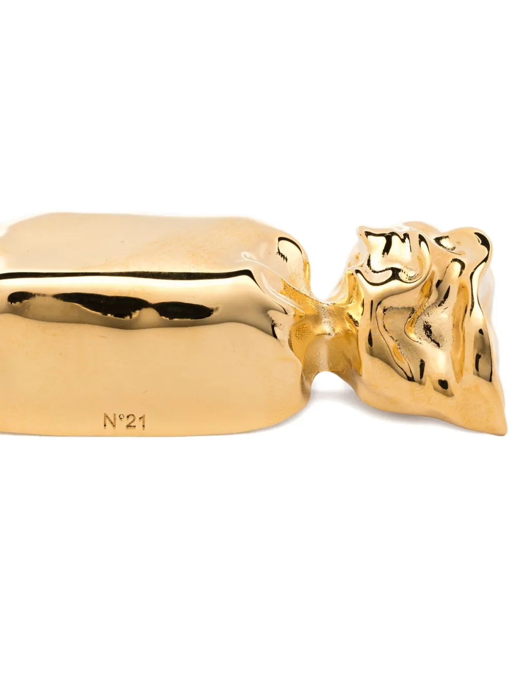 N°21 Wrapped Brooch In Gold