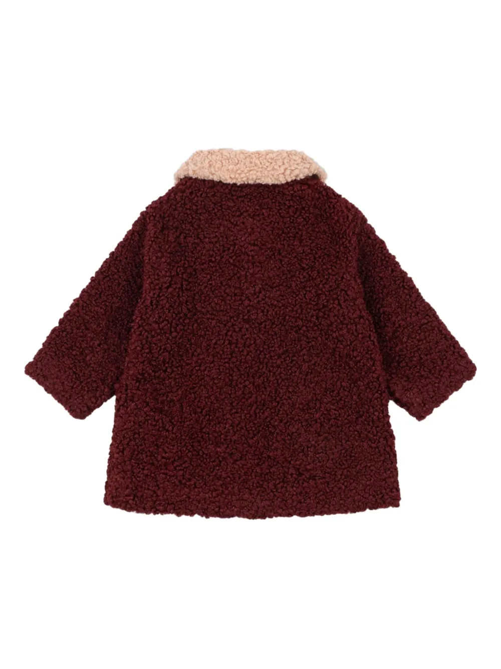 Konges Sløjd heart appliqué collared coat | Baby Faux Fur Coats | Image 2