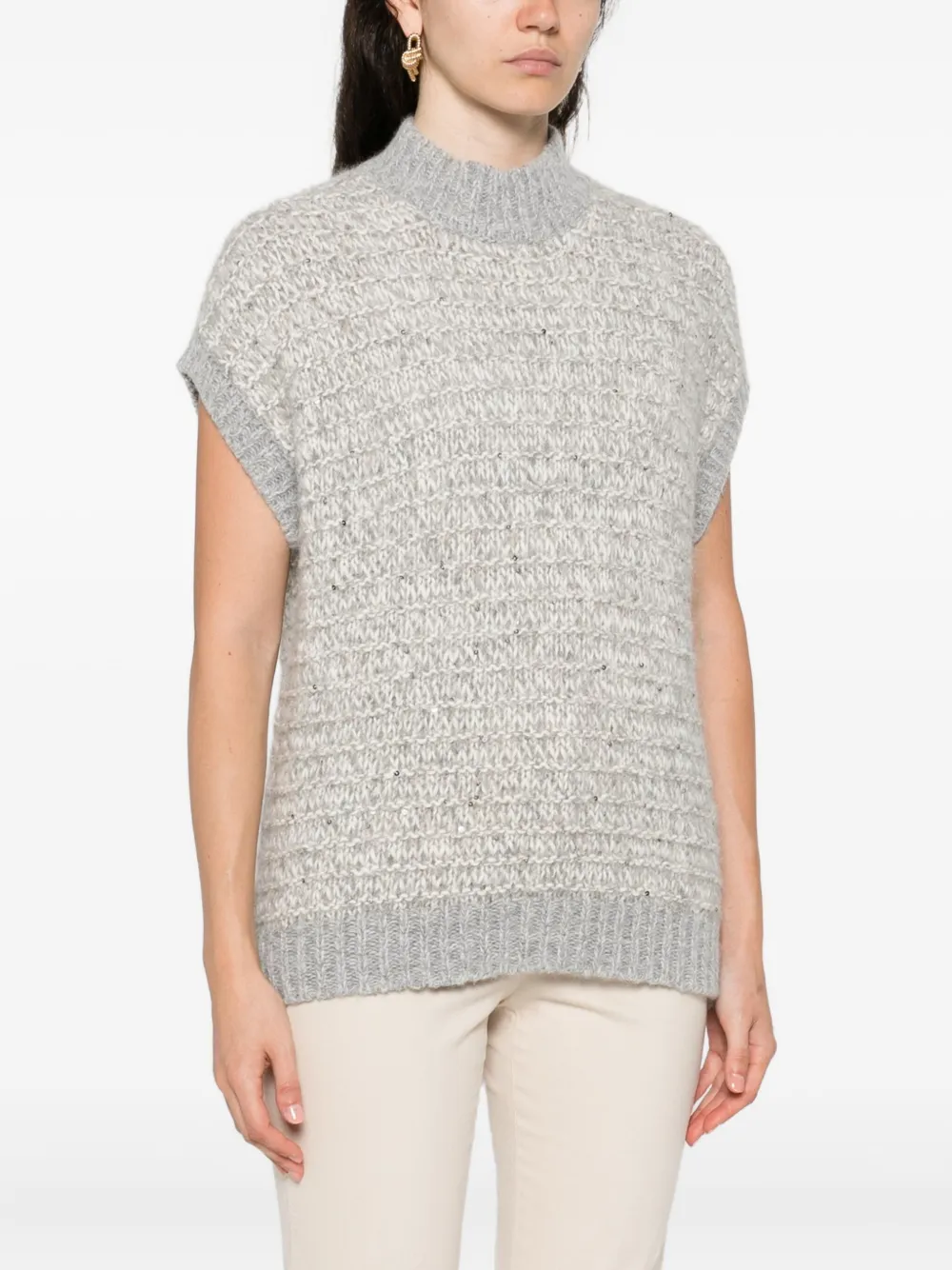 Antonelli Sequin-embellished Sweater In Multi