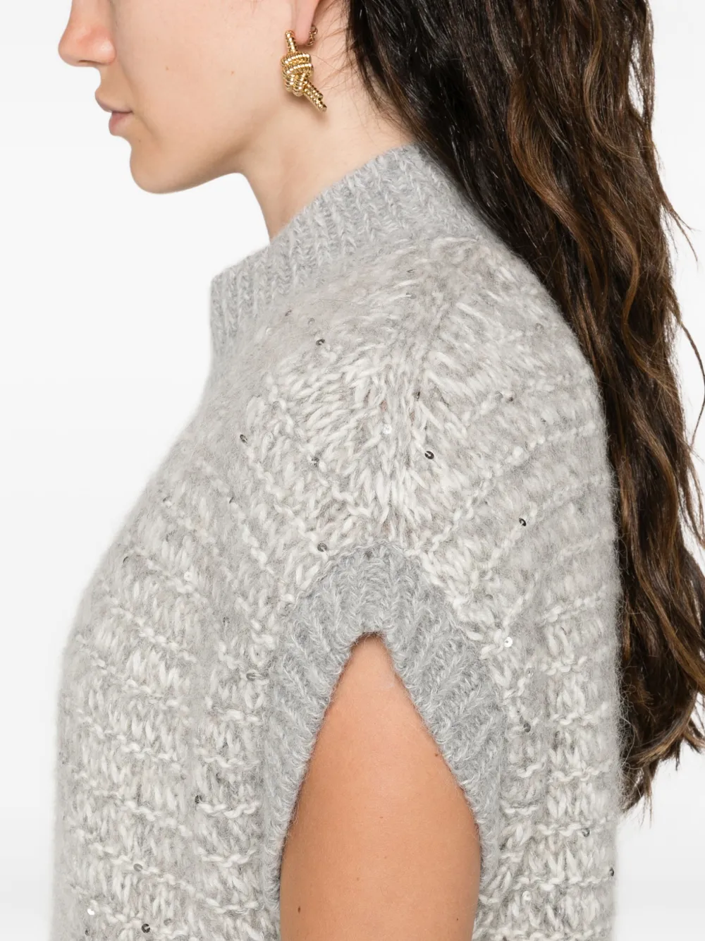 Antonelli Sequin-embellished Sweater In Multi