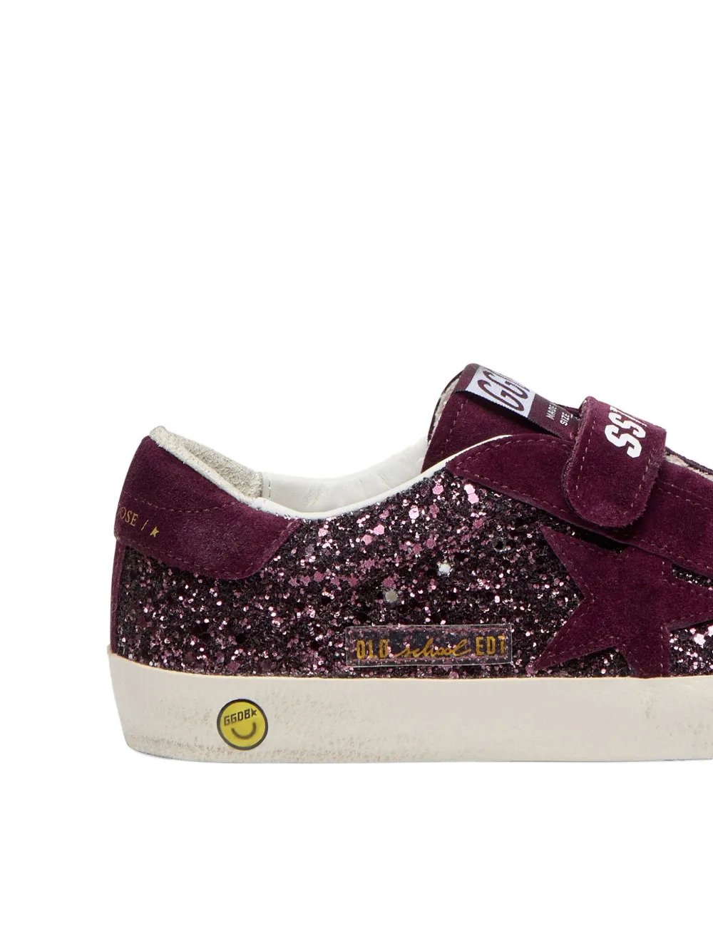Golden Goose Kids Old School sneakers verfraaid met glitters Paars