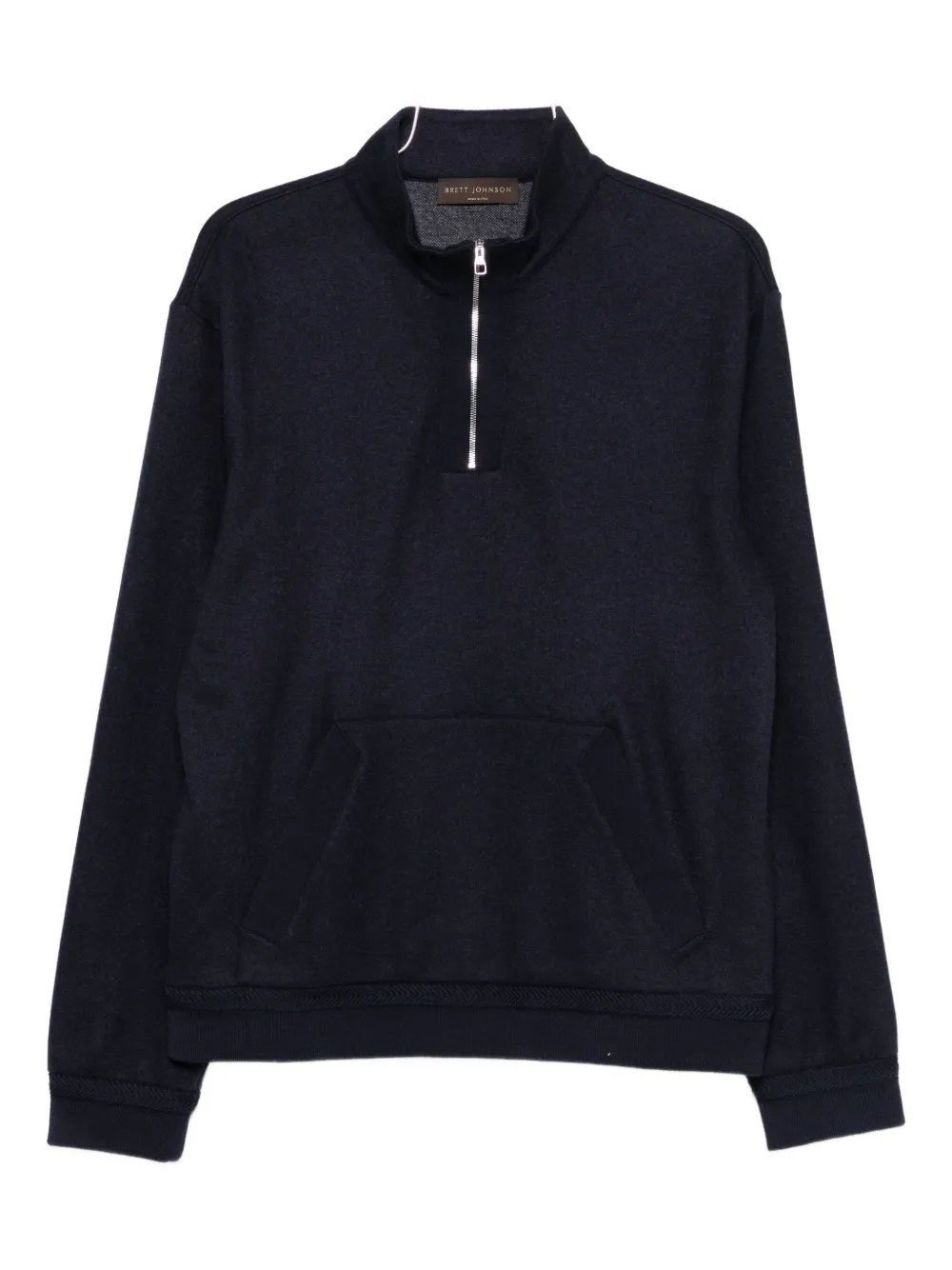 Brett Johnson Half-zip Sweater In Blue