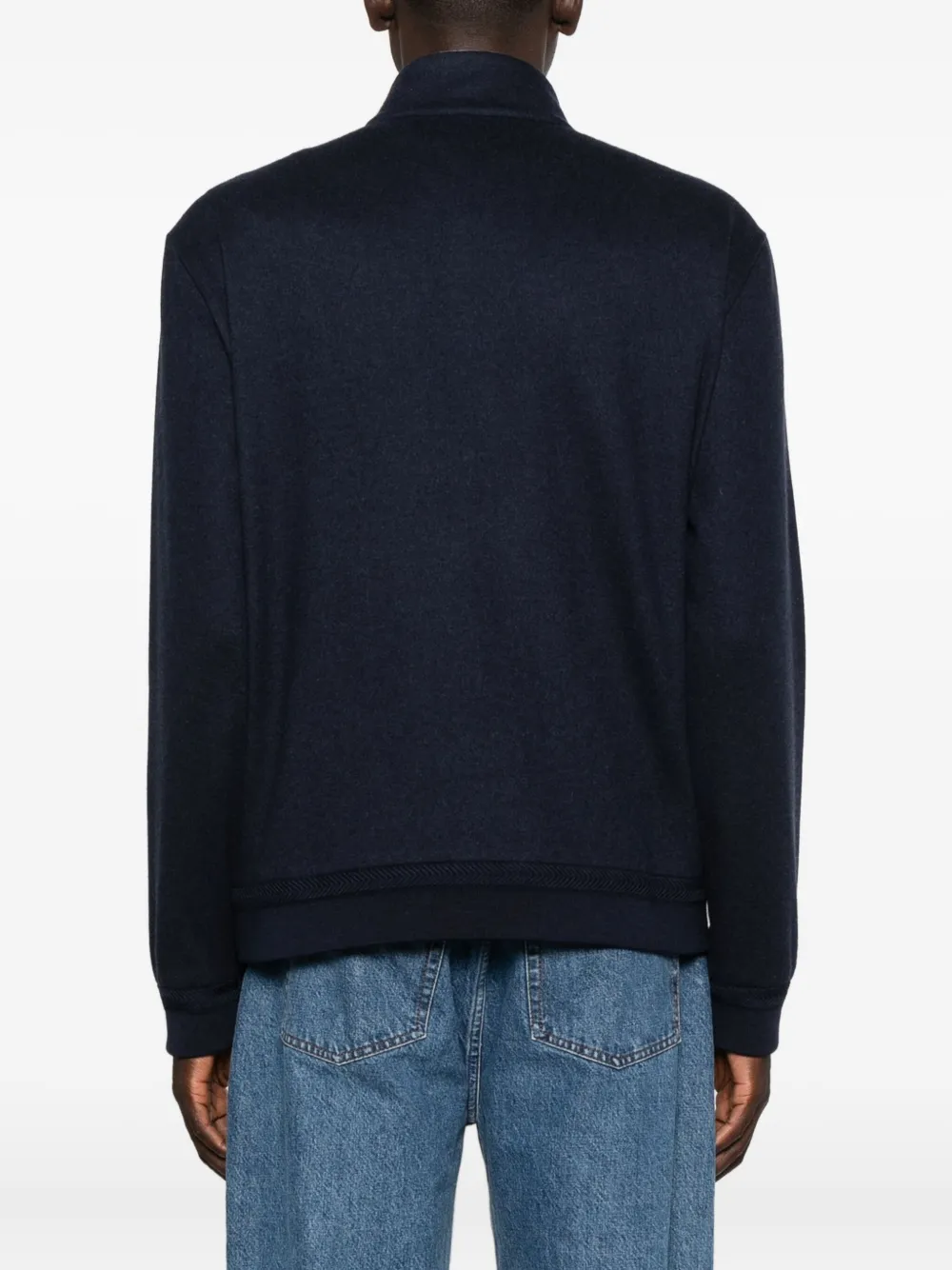 Brett Johnson Half-zip Sweater In Blue