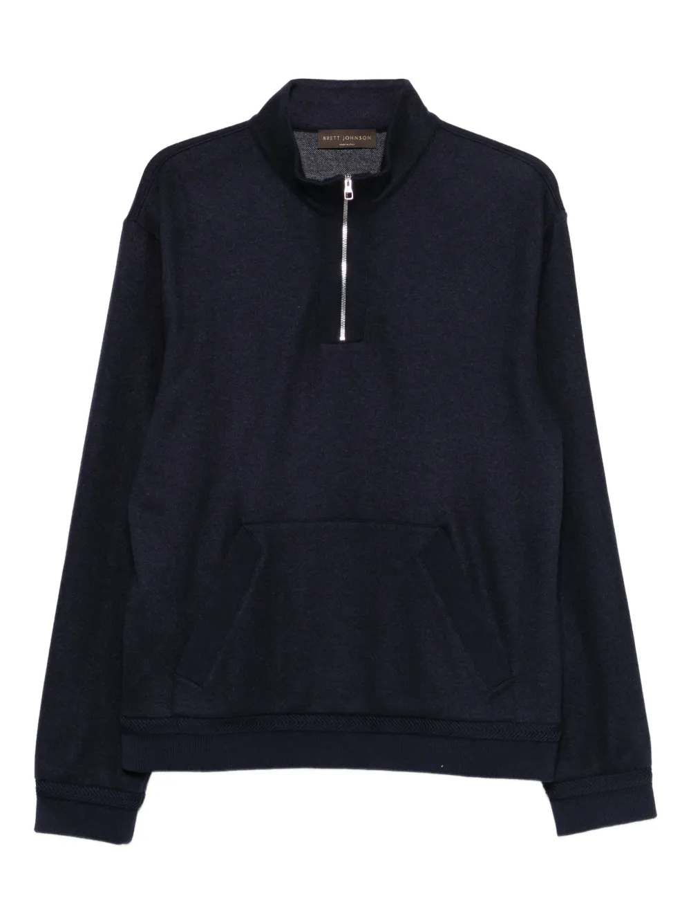 Brett Johnson half-zip sweater | Blue | Image 1