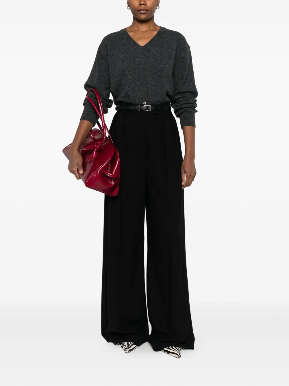 DUNST V-neck sweater | Knitted Sweaters | Image 2