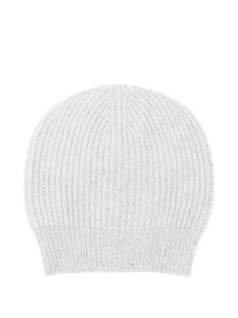 Antonelli sequinned knitted beanie