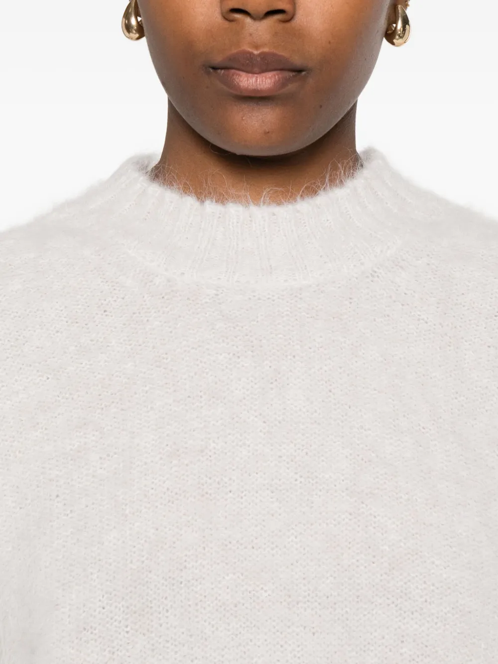 Antonelli Short-sleeve Sweater In Neutral