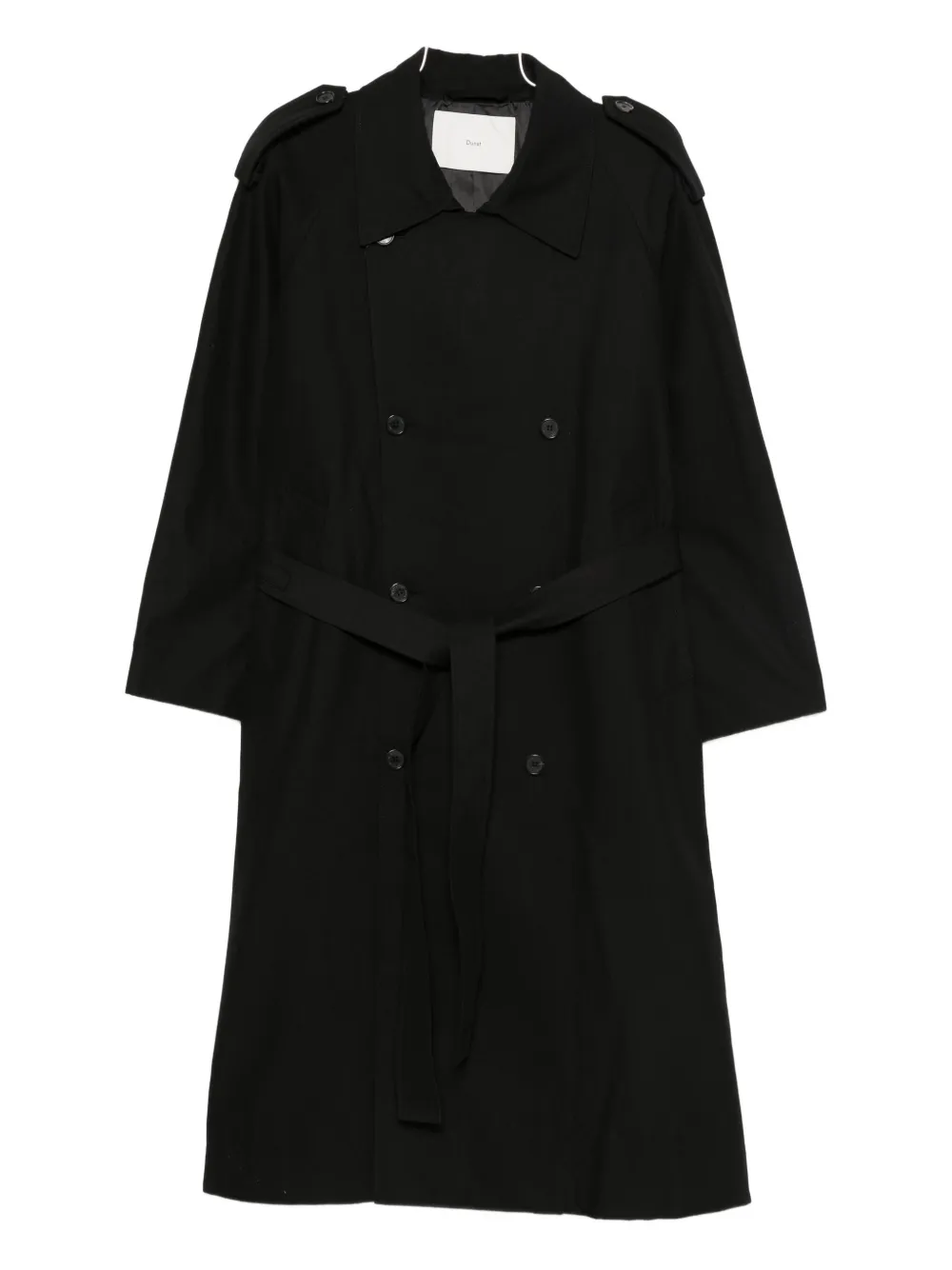 DUNST belted coat | Black | Image 1