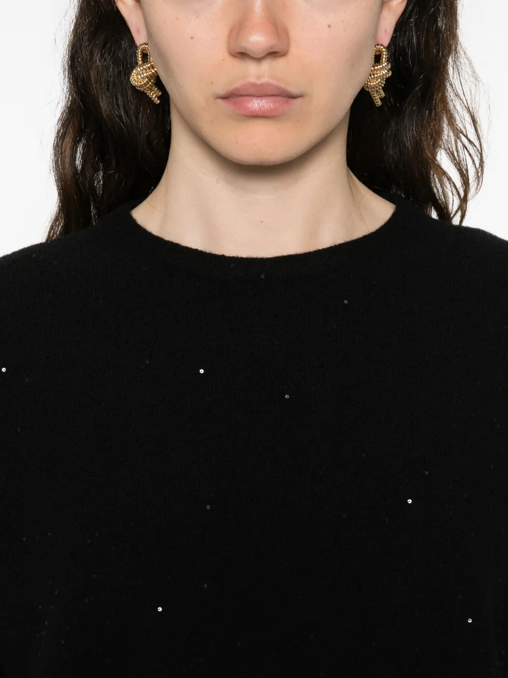 Antonelli Oberteil Mit Pailletten In Black