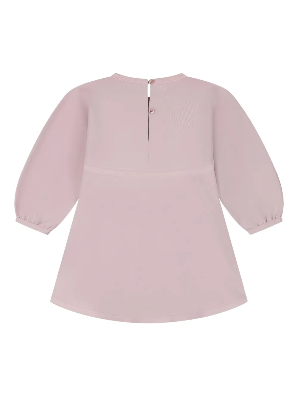 Emporio Armani Kids Jurk met pofmouwen en vlakken - Roze