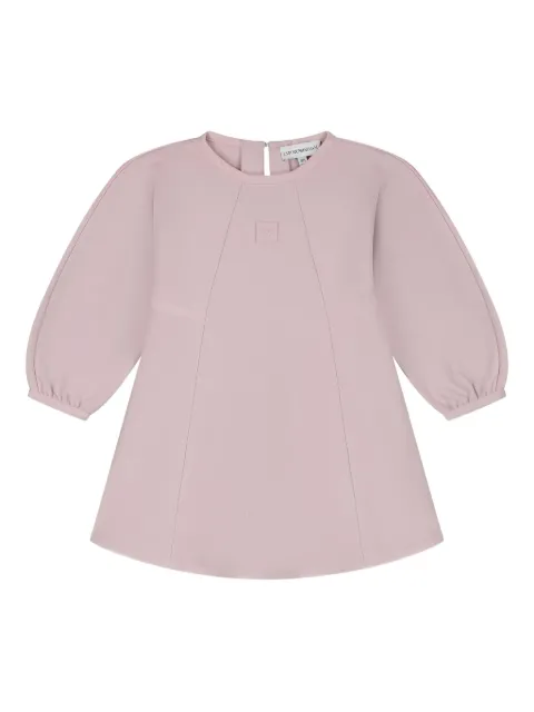 Emporio Armani Kids panelled puff-sleeve dress