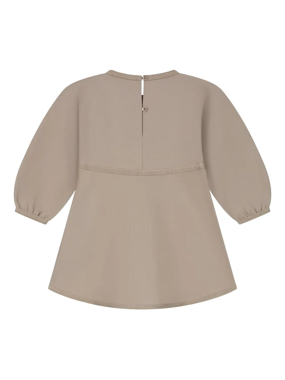 Emporio Armani Kids Jurk verfraaid met logo - Beige