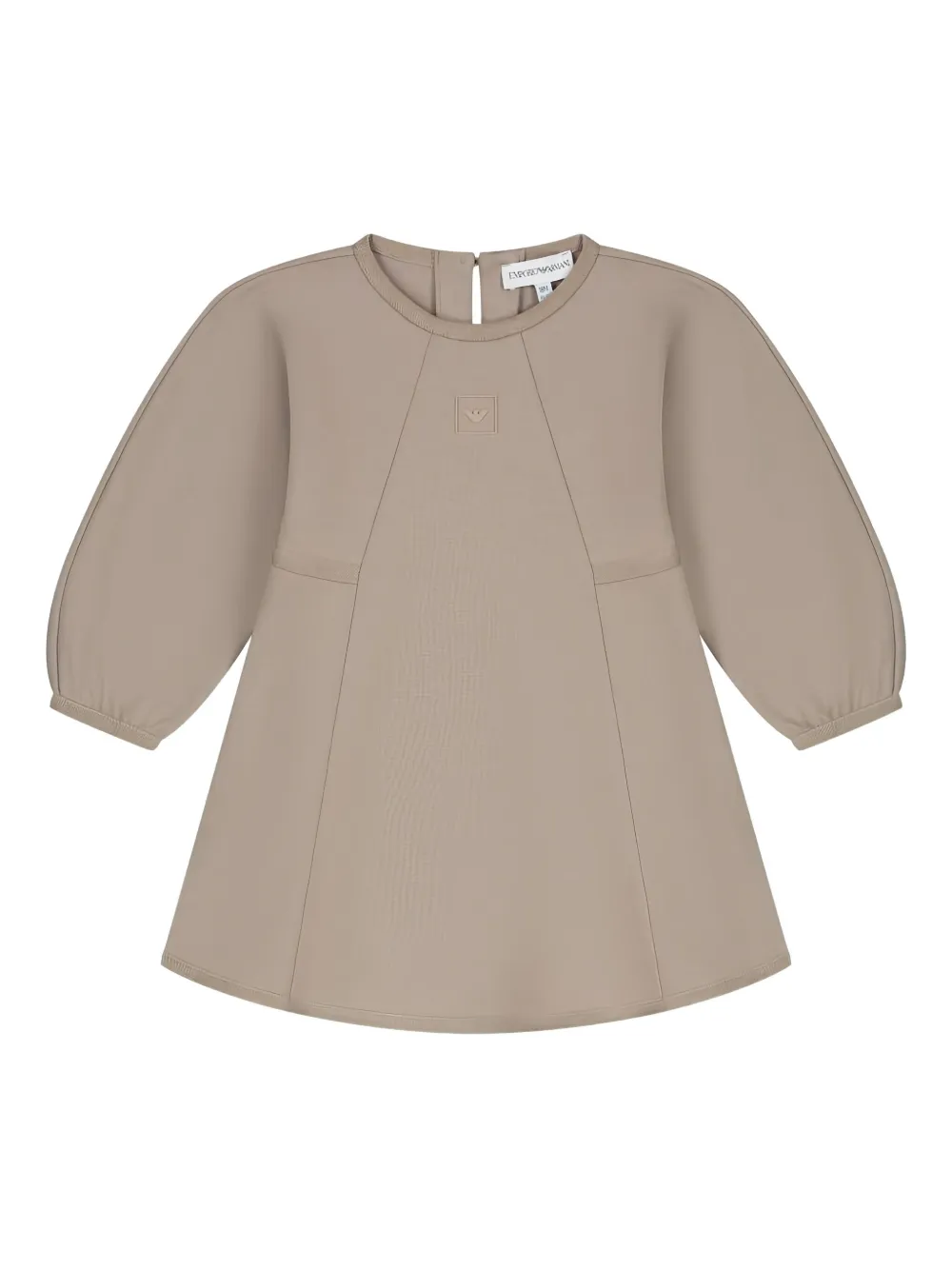 Emporio Armani Logo-embellished Dress In Gray