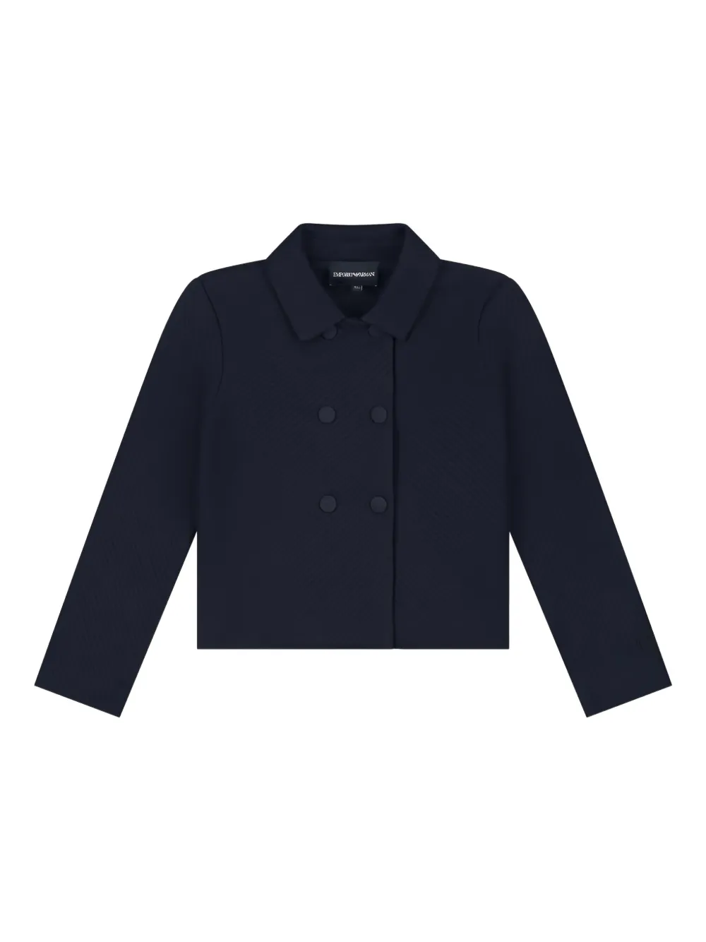Emporio Armani Kids جاكيت بصفي أزرار | أزرق | Image 1