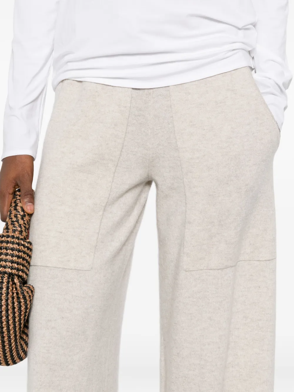 Lisa Yang Sofi Drawstring Trousers In Neutral