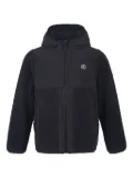 COLOR KIDS fleece-panels hooded jacket - Black