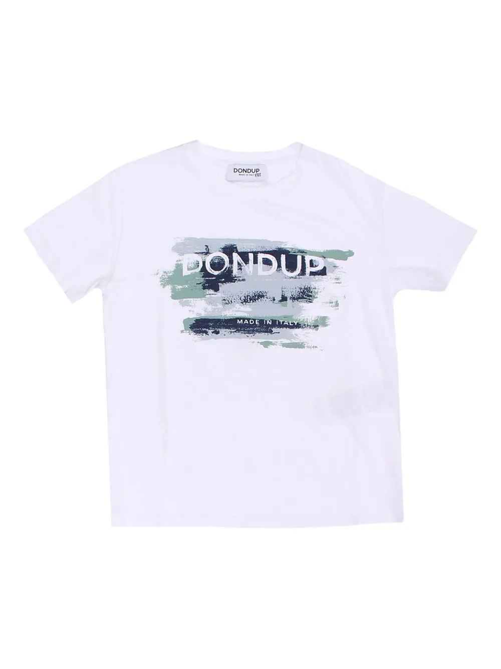 DONDUP KIDS T-shirt in cotone con stampa grafica - Bianco