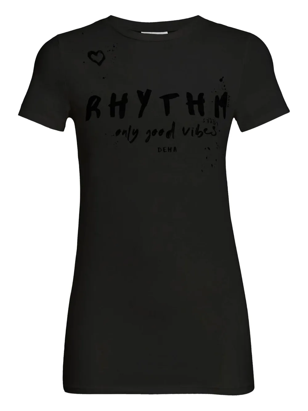 DEHA Rhythm printed T-shirt - ブラック DEHA Rhythm printed T-shirt - ブラック