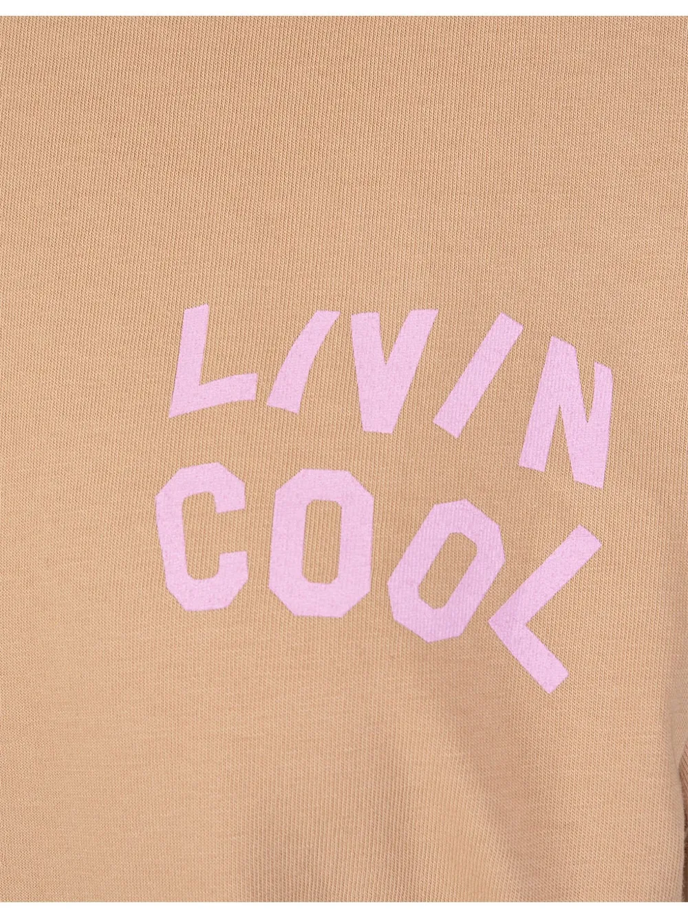 Livincool Logo-print Cotton T-shirt In Neutral