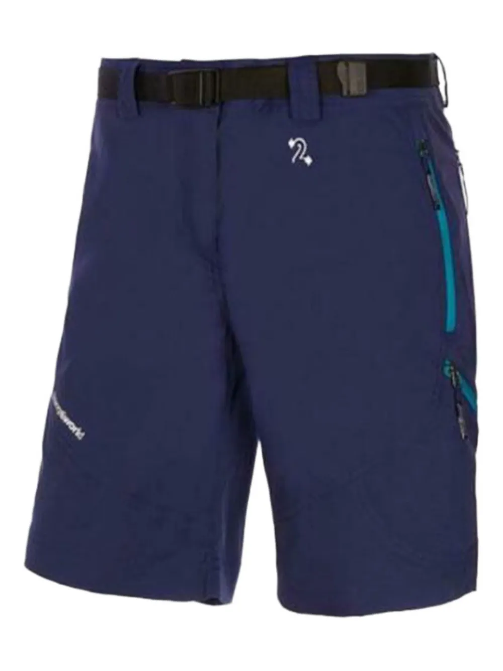 TRANGOWORLD Assy belted hiking shorts | Blue | Image 1
