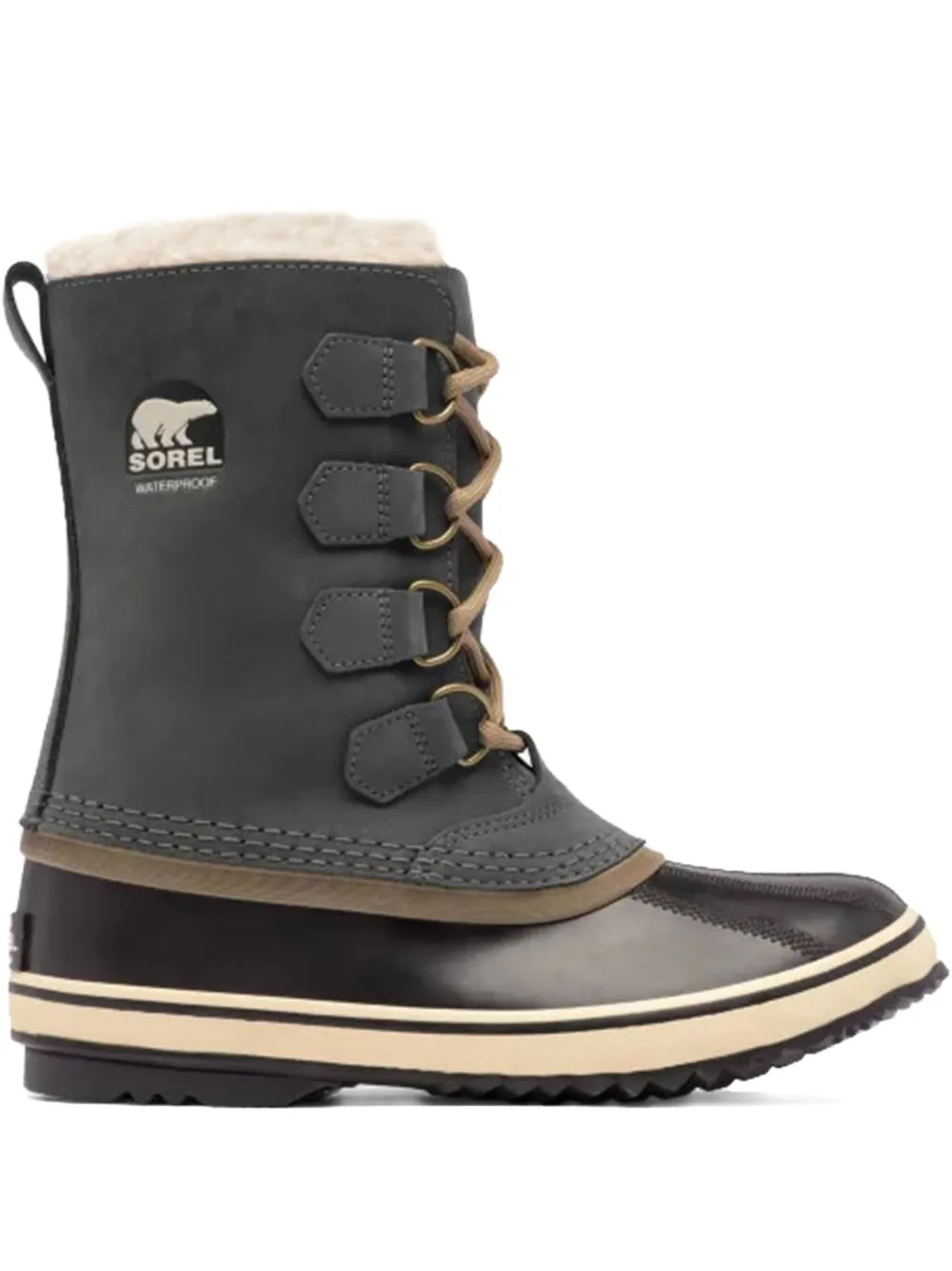 SOREL lace-up leather boots Grey