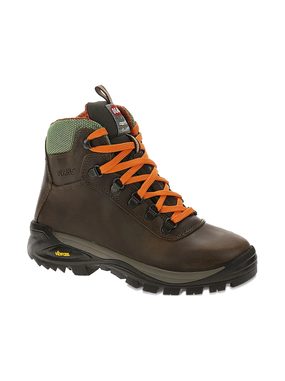 OLANG Stivali Logan in pelle con lacci - Marrone