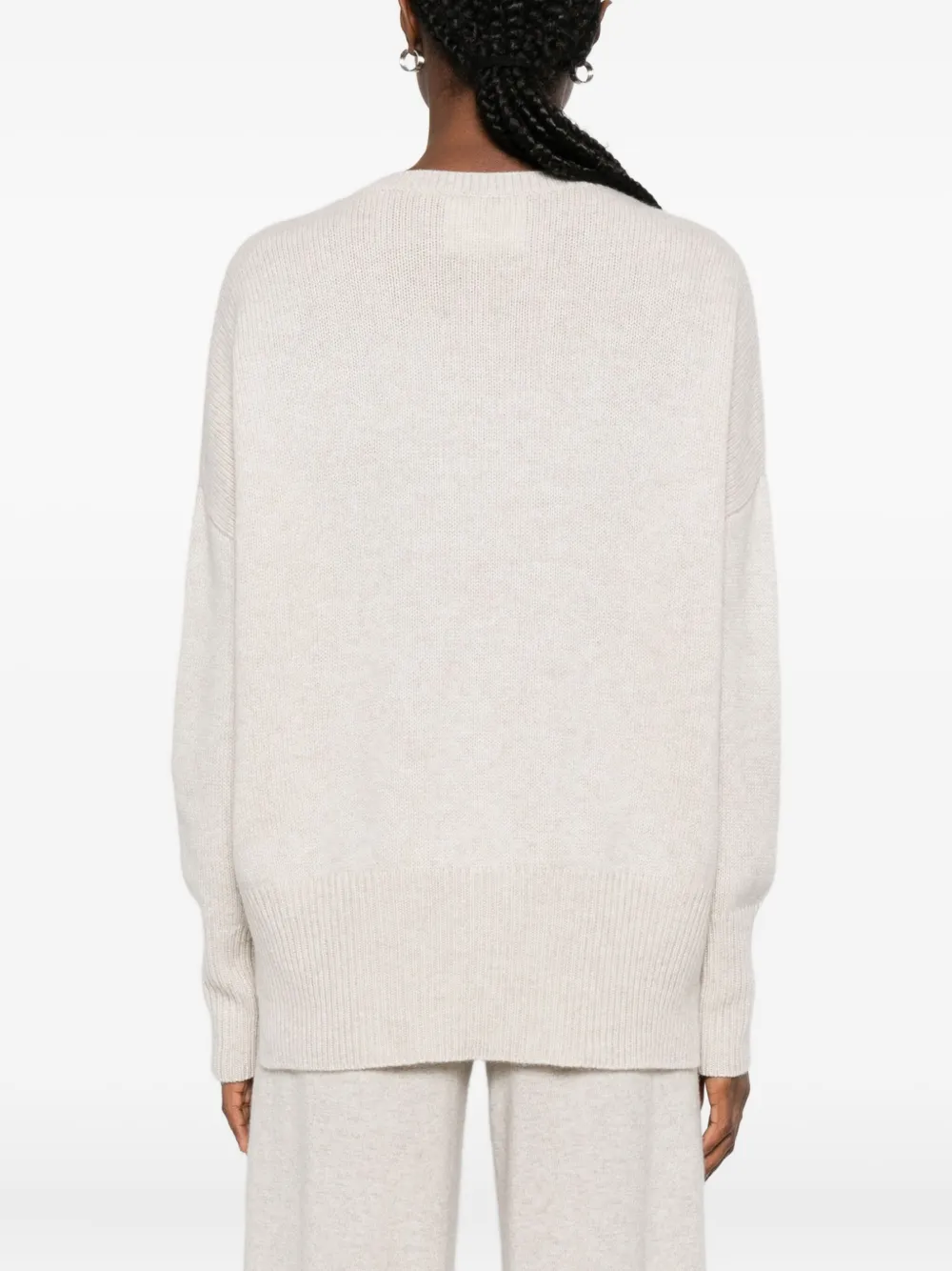 Lisa Yang Mila Ribbed Sweater In Neutral