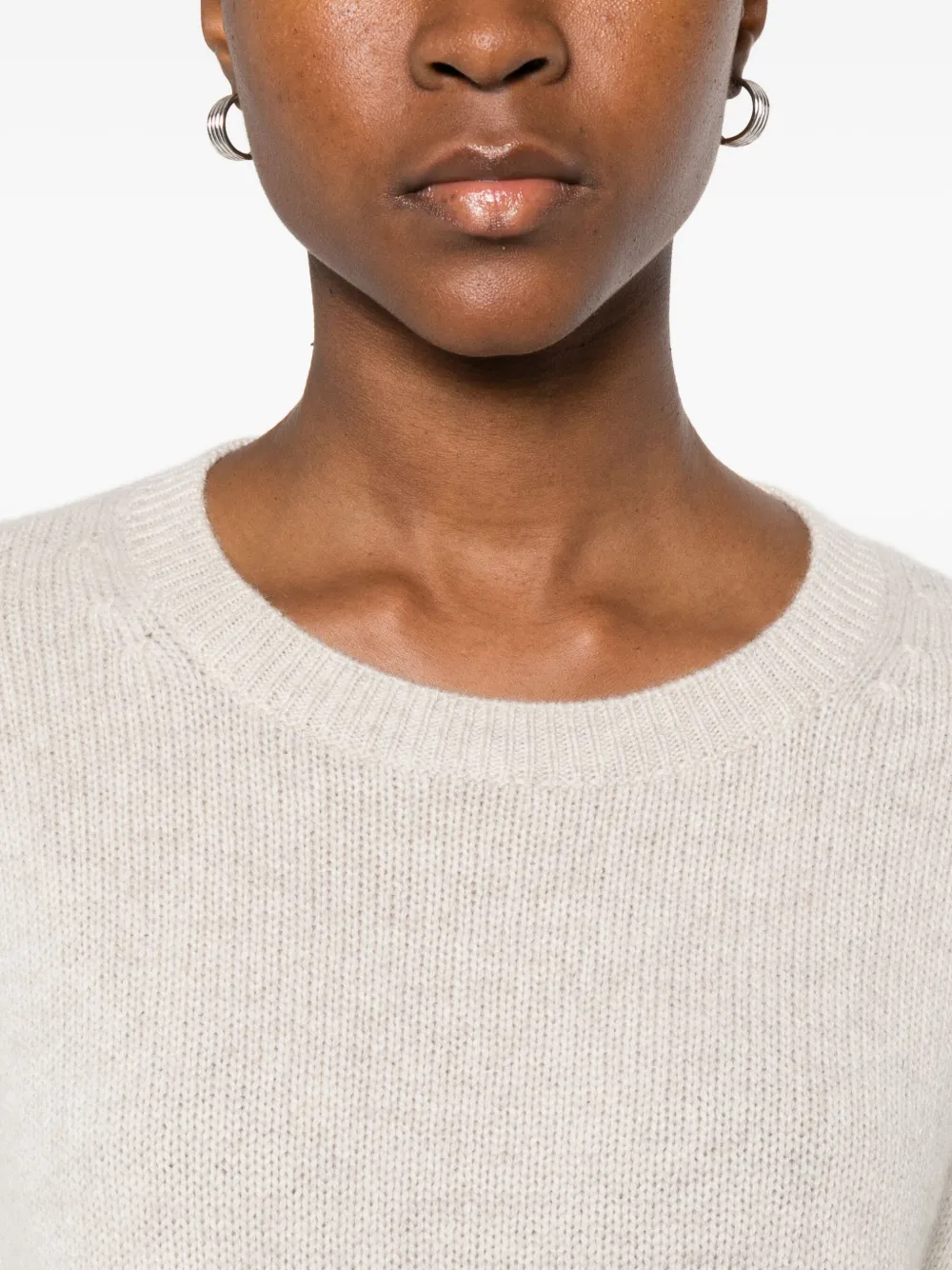 Lisa Yang Mila Ribbed Sweater In Neutral