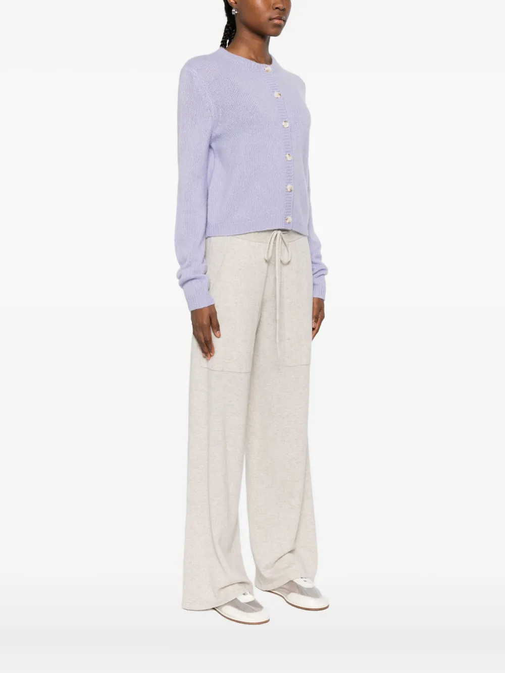 Lisa Yang Felicia vest met knopen Paars