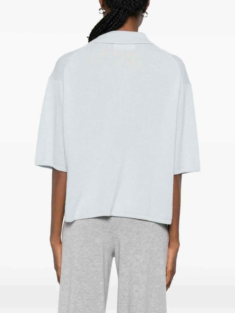 Lisa Yang Neela Short-sleeve Top In Blue