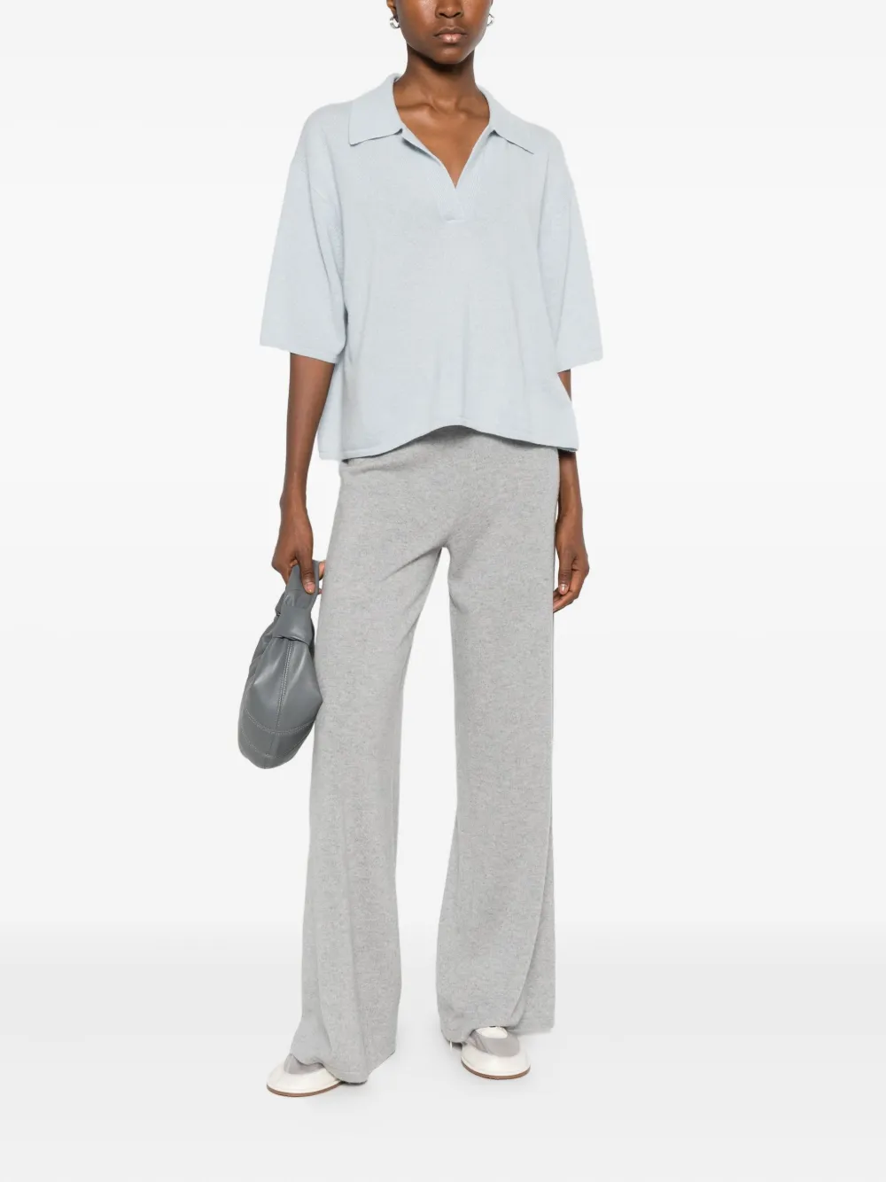 Lisa Yang Neela Short-sleeve Top In Blue