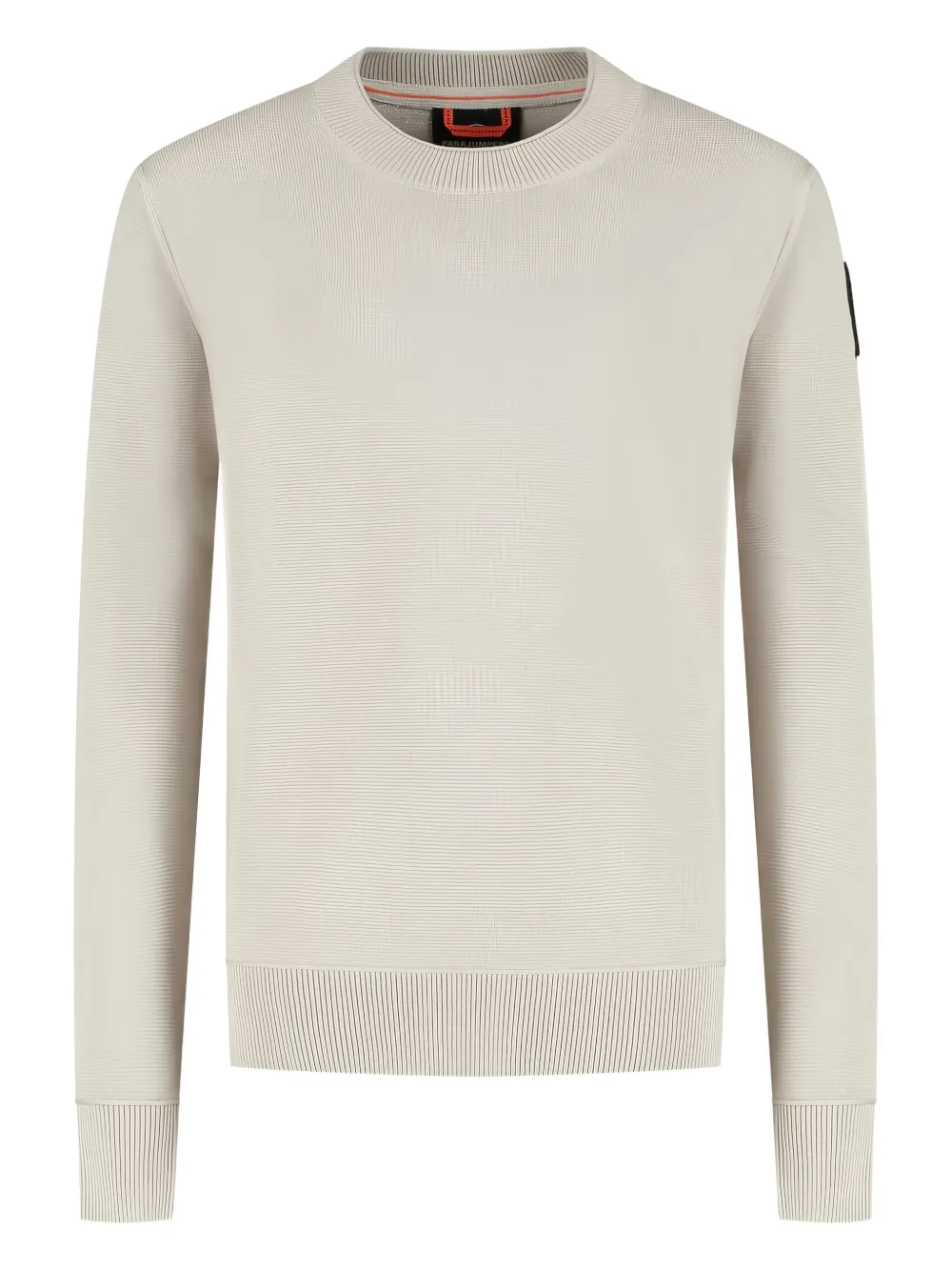 Parajumpers logo-patch crew-neck sweater | Neutrals | Image 1
