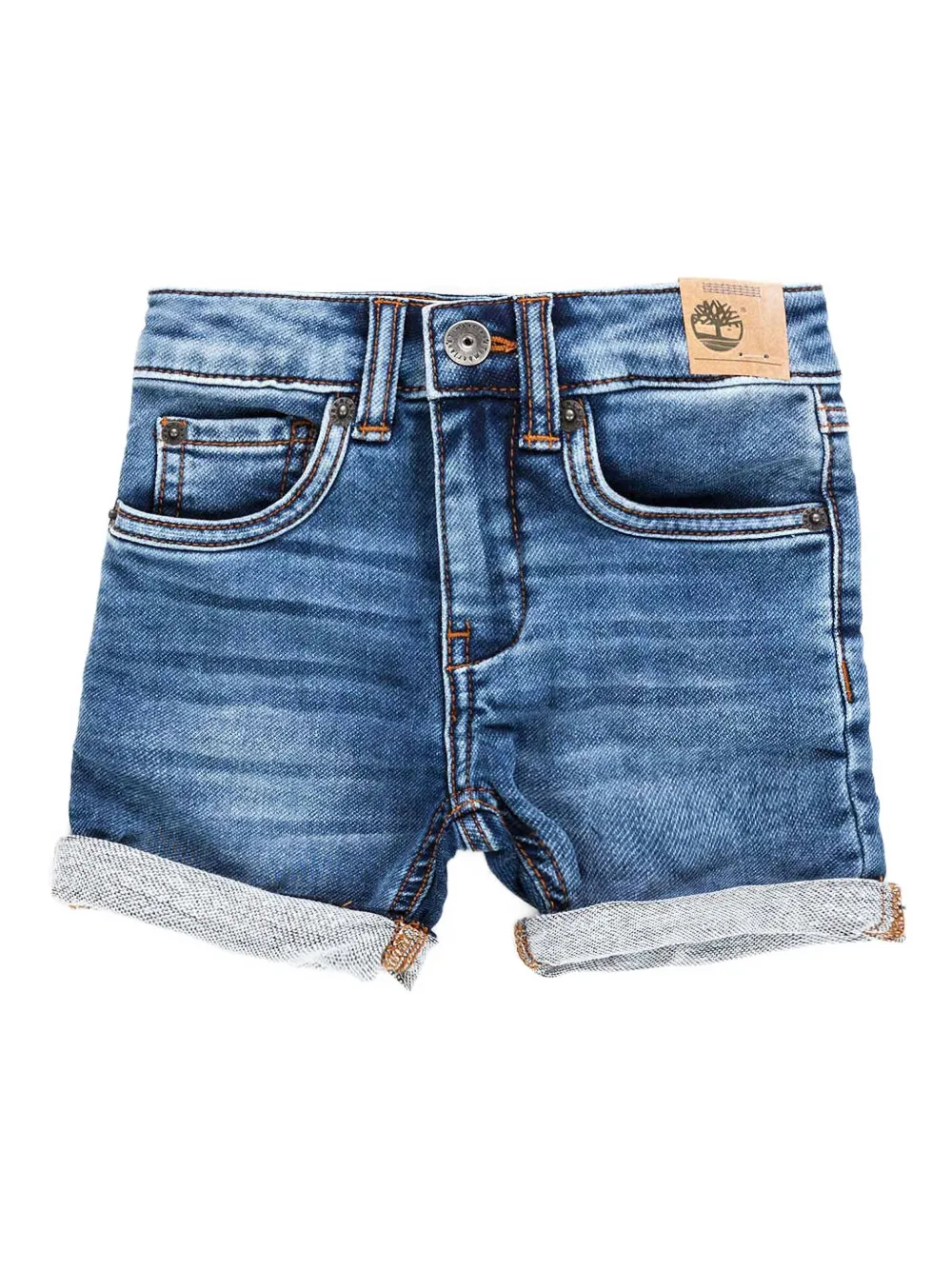 Timberland Kids Jeans-Shorts mit Umschlag - Blau