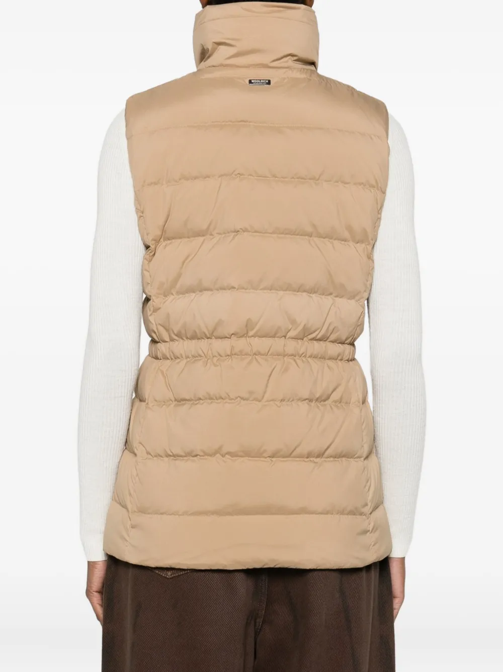 Woolrich Padded Zip-up Gilet In Neutral